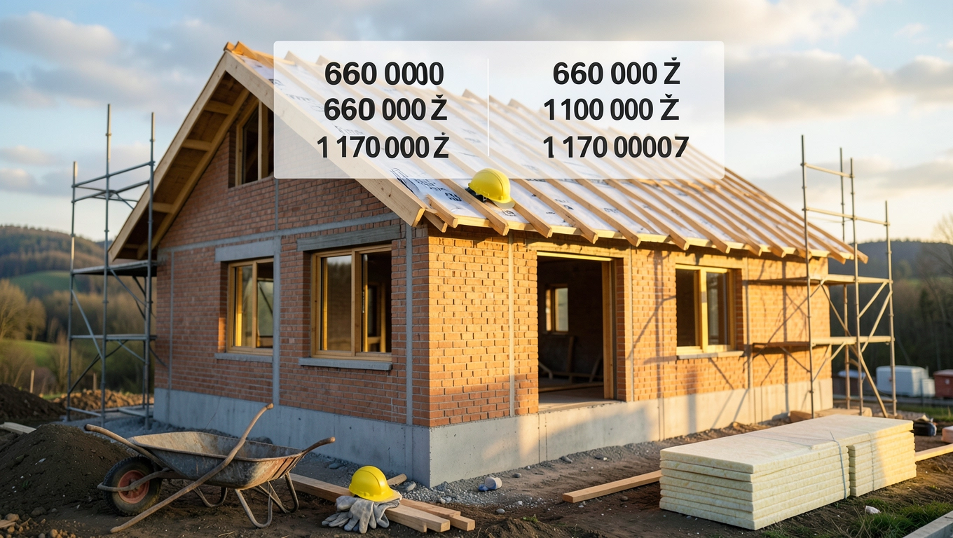 koszt budowy domu 150m2 stan deweloperski