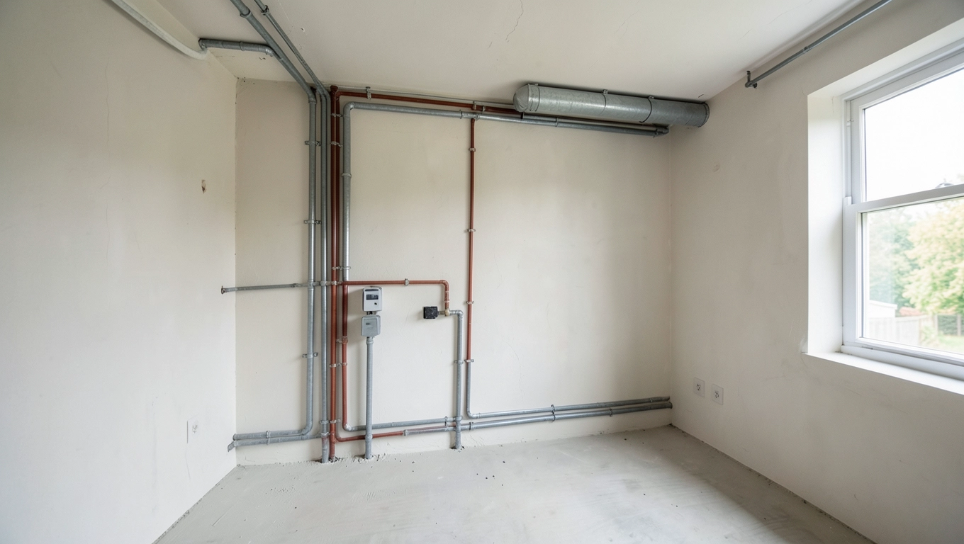 Instalacje wewnętrzne dom 70m² deweloperski