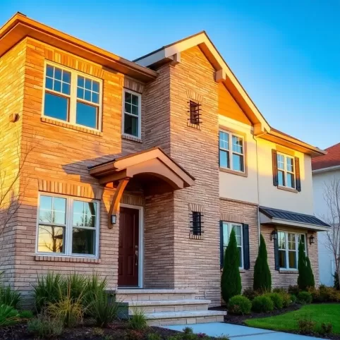 Wykończenie elewacji zewnętrznej domu