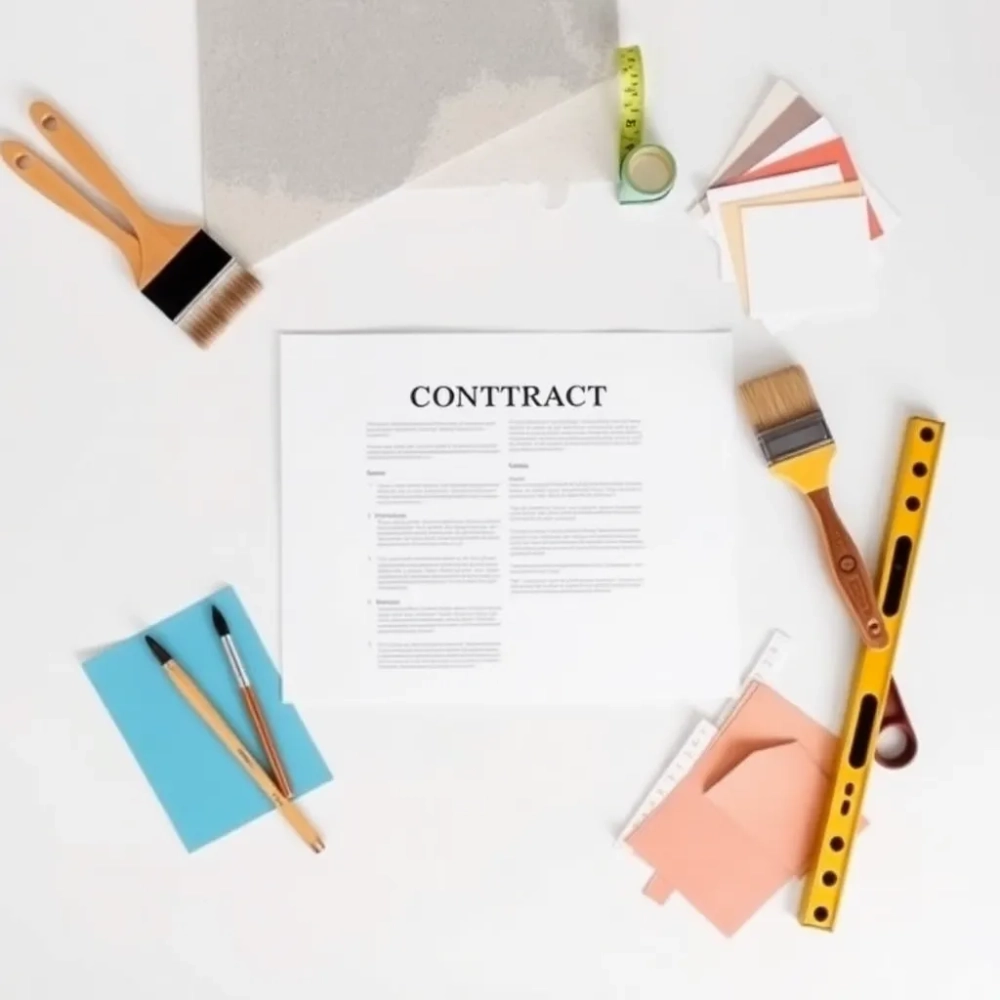 Umowa na prace wykończeniowe domu WZÓR