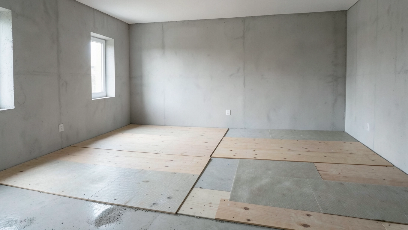 Wylewki podłogowe stan deweloperski 70m²